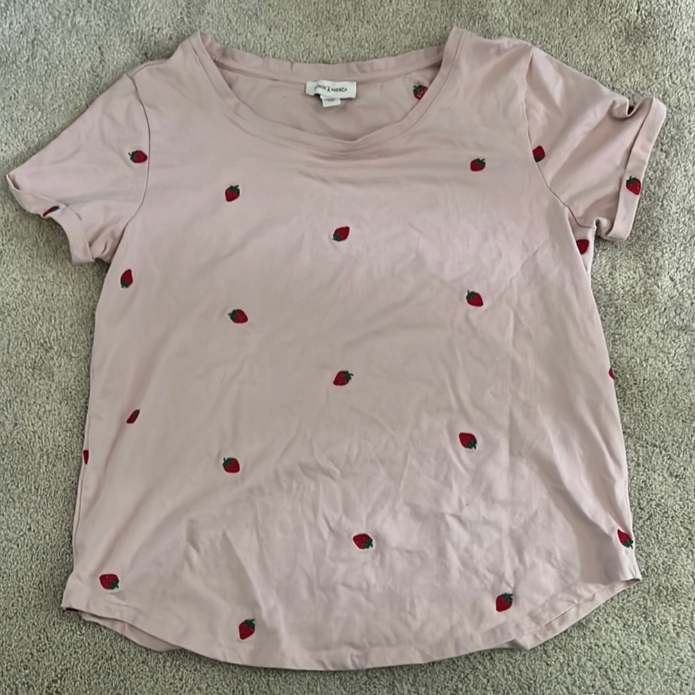 Strawberry shirt, M, pink